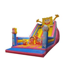 Buy cheap Spongbob Commercial Inflatable Dry Slide For Large Playgrounds 10x5x7m product
