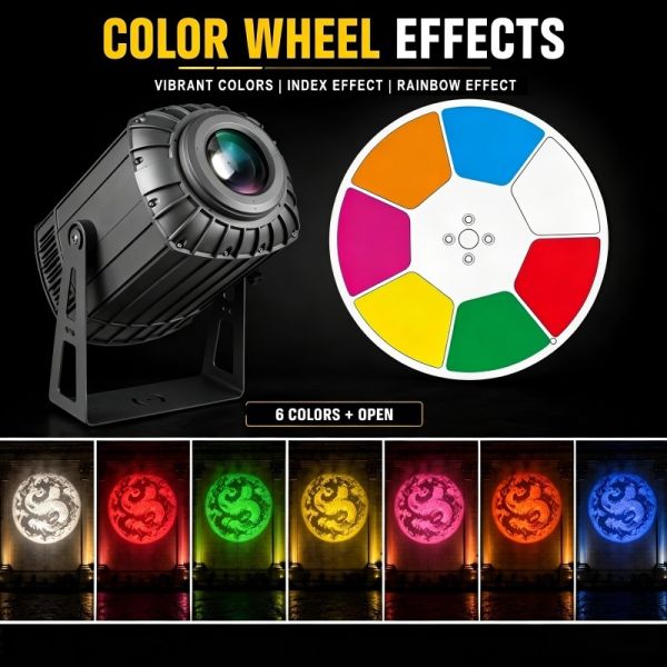 300W LED Zoom Outdoor Dynamic Floating Effect Gobo Projector Light