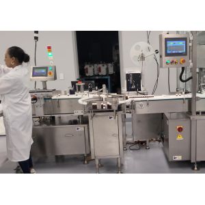 Automatic Vial Filling and Vertical Round Vial Labeling Production Line