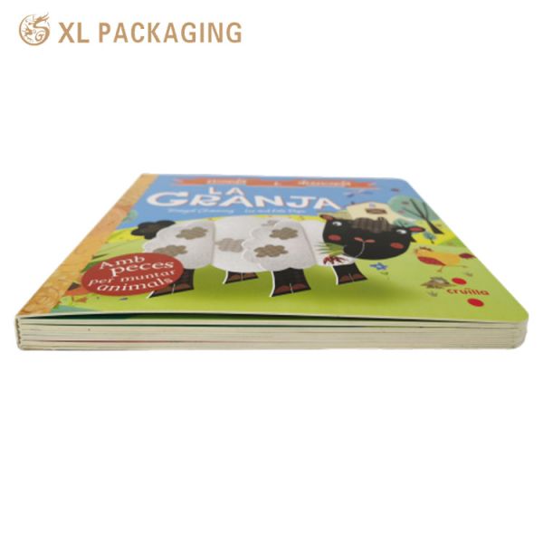 XL Packaging Custom Book Printing Book Printing Services Animal Color Paper Books Children Cartoon Cardboard Paper Book