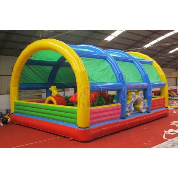 Large City Bounce Jumpers With Tent Fire Retardant Environmental Friendly