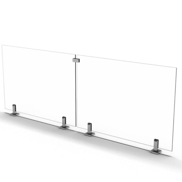 OEM Building Tempered Glass Swimming Pool Balcony Railing Glass 316 Clamp Spigot Fence