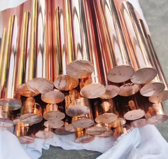 Large Diameter 99.9% Solid Red Copper Rods Strong And Durable Builds Round Rod Copper 8mm Suppliers