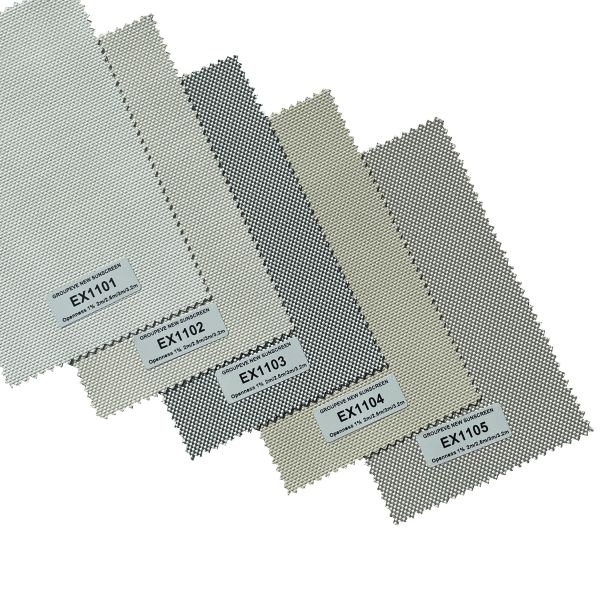 Plain 1% Openness Sunscreen Roller Fabric For Office And Project Indoor Polyester