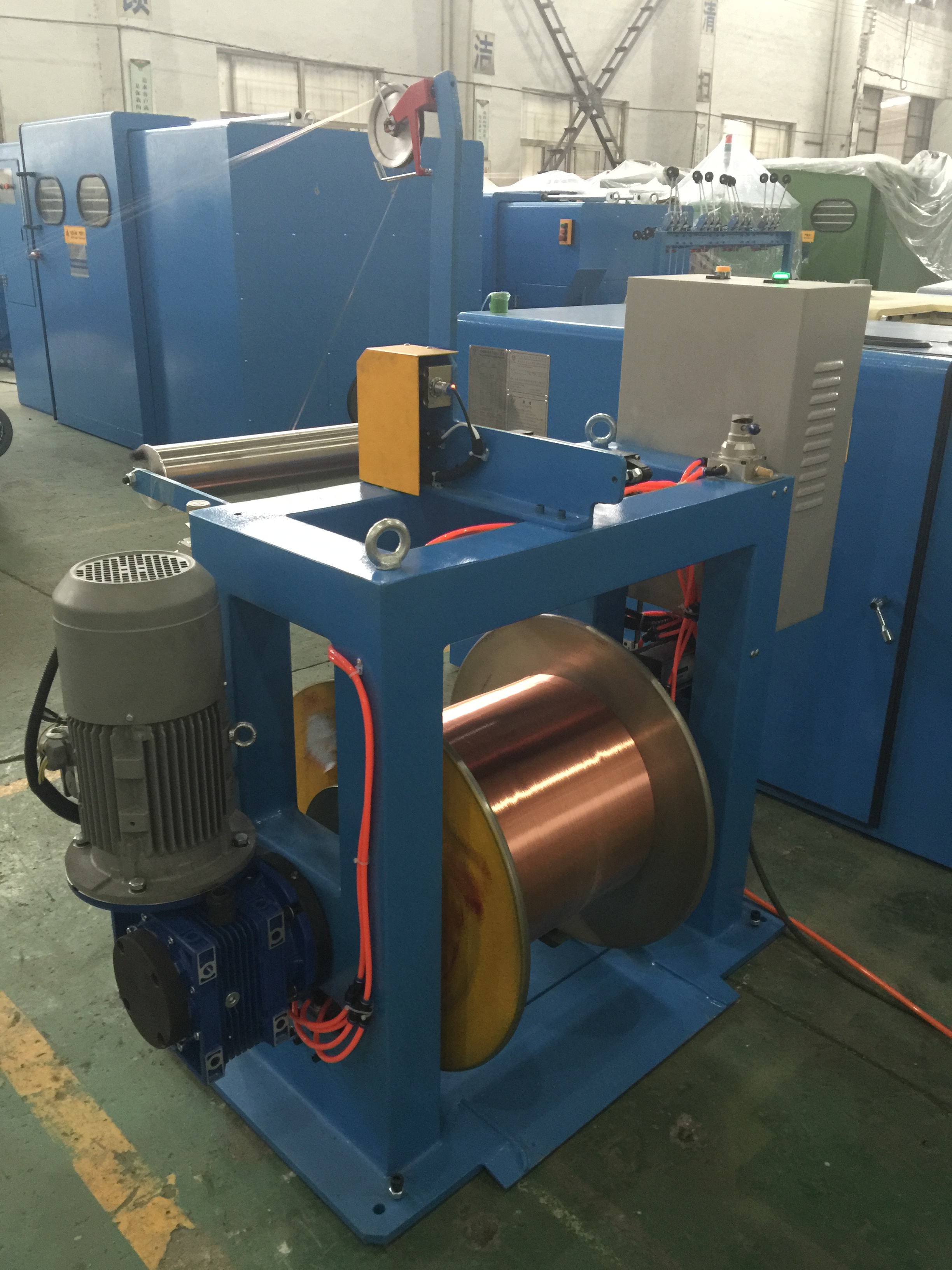 Normal Wire Take Up Machine 630mm Bobbin Double Twist Buncher Equipment