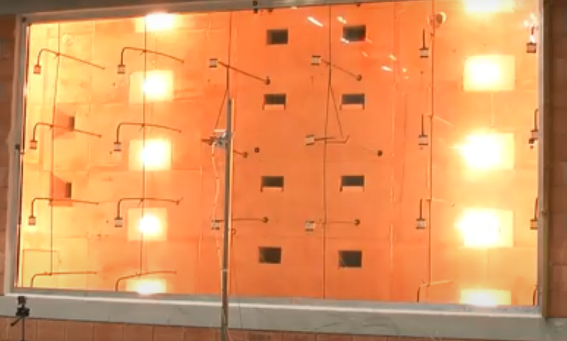 ISO834-1 Standard Building Component Vertical And Horizontal Furnace For Fire Tests EN13381