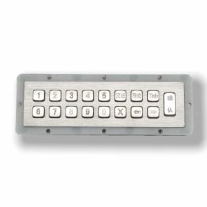 Buy cheap 17 Keys Metal KeyPad Stainless Steel Industrial Numeric Keypad Customized from wholesalers