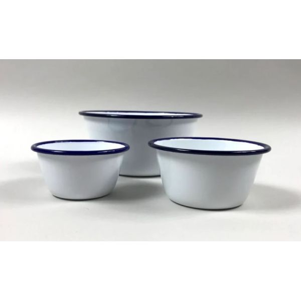 Multi- Sizes Enamel Bowls with Custom Bottom Logo Enamel Tableware