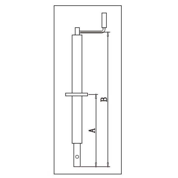 1000 Lbs Top Wind Trailer Jack For Mounting On A Frame Couplers