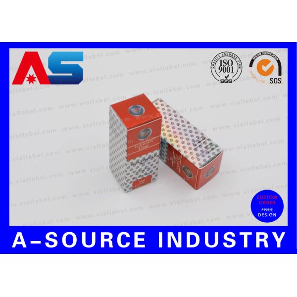 10ML Medicine Packing Paper Box Design 10ml Vial Boxes Laser Hologram Printed Free Shipping