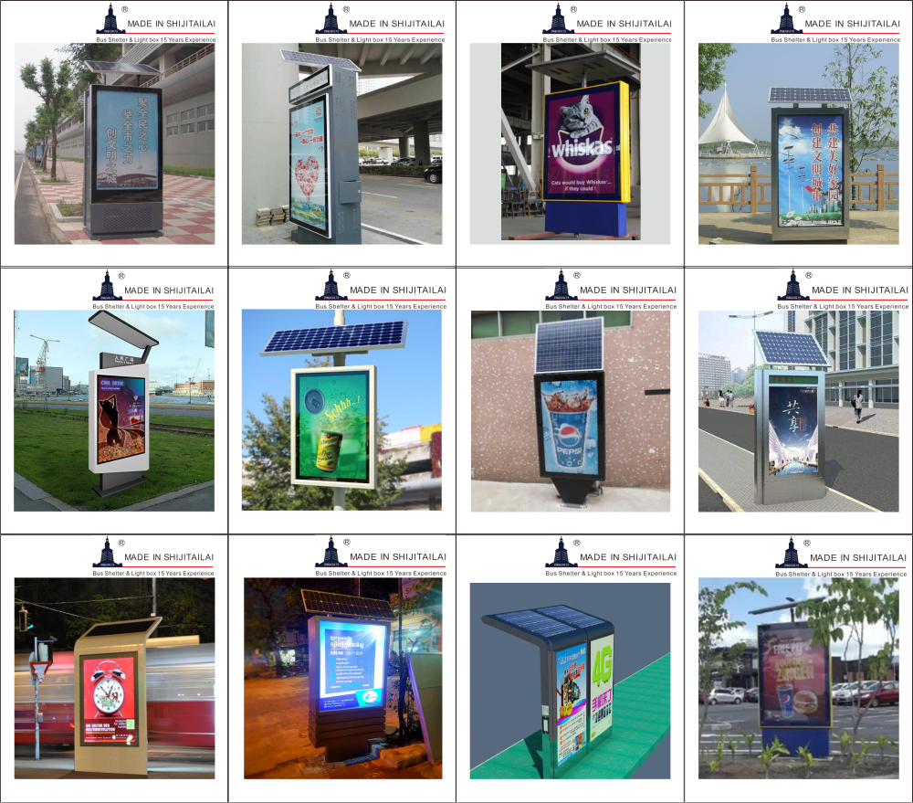 50000 Hours 600mm Height Solar Powered Light Box