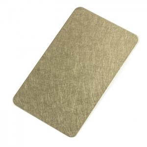 Buy cheap Vibration Finish Decorative SS Sheet Color With PVC Film Coated Stainless Steel Plate 304 from wholesalers