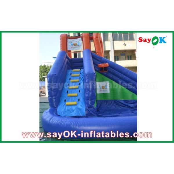 Titanic Inflatable Slide Multi-Functional Giant Outdoor Inflatable Bouncer Slide With Water Pool For Amusement Center