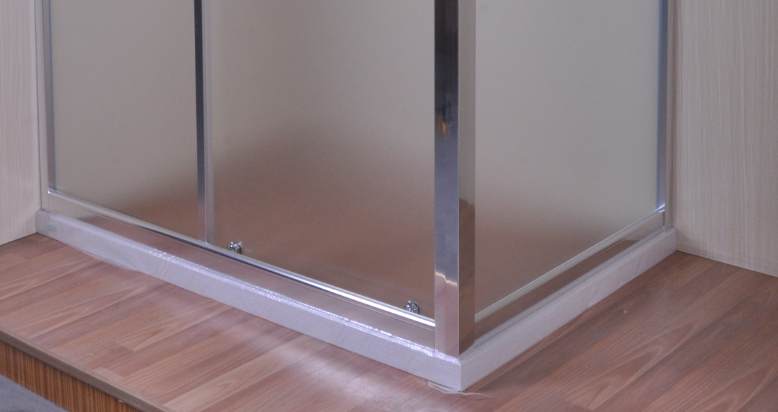 1100 X 800 Rectangular Shower Cabins Enclosure Normal Temperature Storage KPN52168