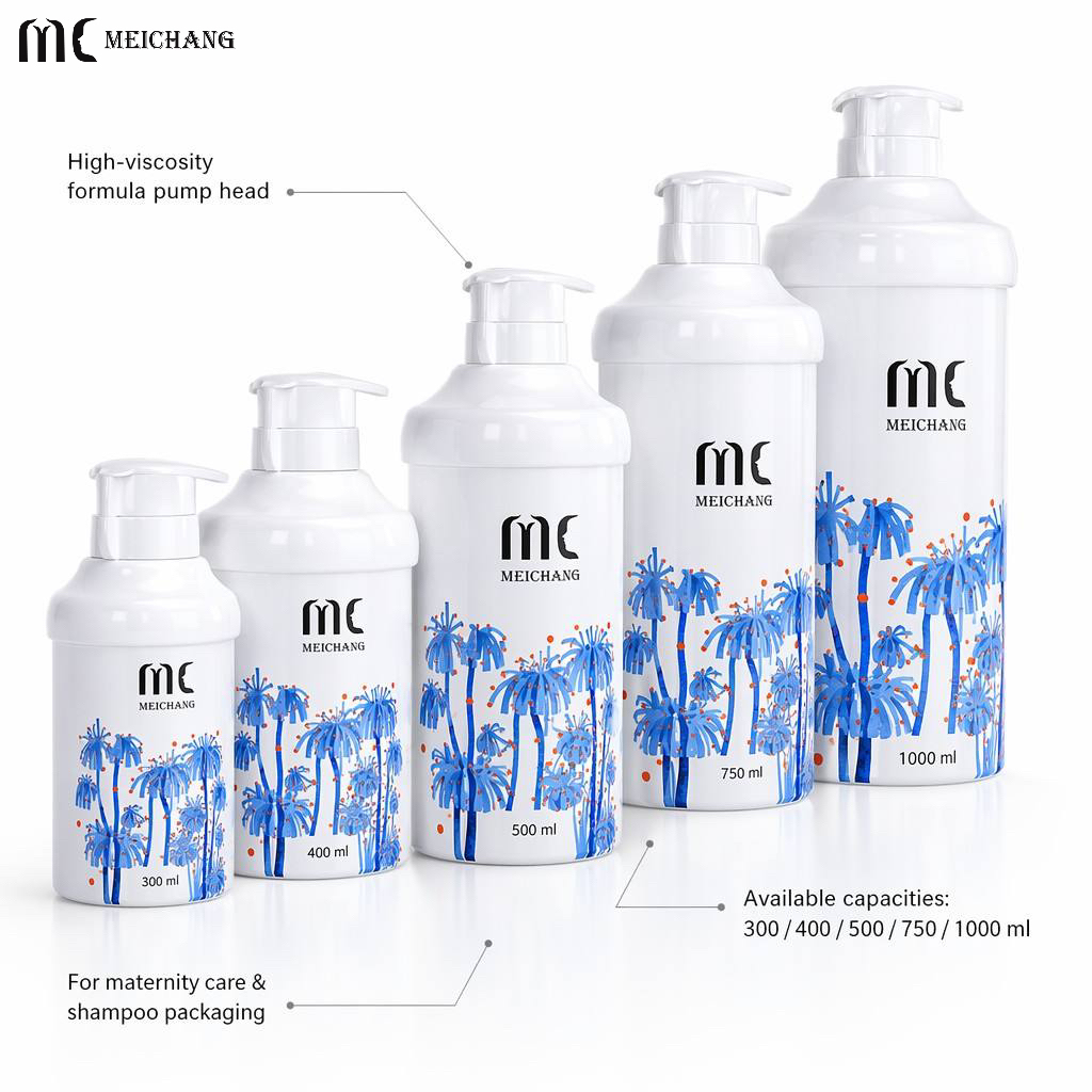 300-1000ml Large Capacity PP Airless Lotion Pump Bottle for High Viscosity Shampoo & Maternity Care Packaging(MC-200)