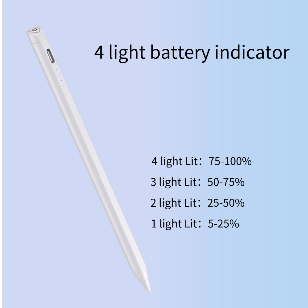 Push Button Switch Universal Stylus Magnetic Attraction Replaceable Nib for iPad Pencil IOS/Android Touch Screen Aluminum