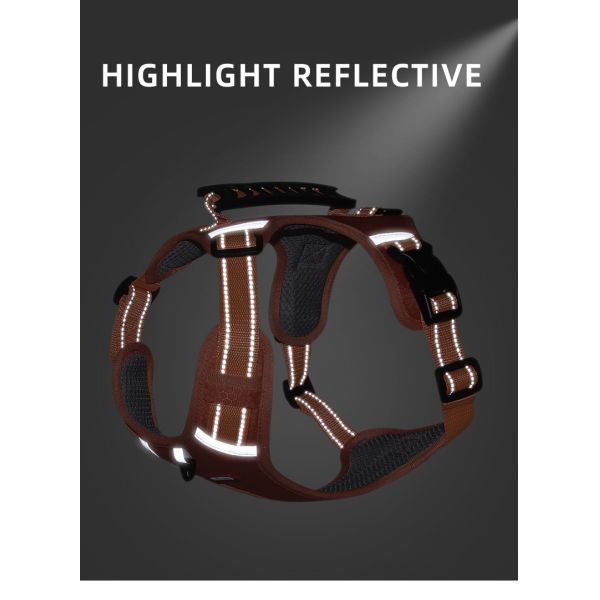 New pet chest harness vest-style reflective large dog chest harness explosion-proof dog traction rope