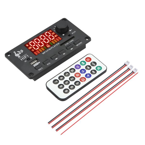 Bluetooth 5.0 MP3 Decoder Board with 100W Power and Multi-Format Support for USB TF FM AUX