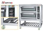Commercial Stainless Steel Microcomputer Two Deck Four Trays 20-400°C Electrci
