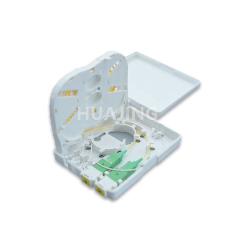 Flipped Tray Fiber Panel FTTH Box with Two SC / 2LC Adapter Interfaces