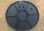 Heavy Duty Cast Iron Drain Grating Recessed Round Manhole Cover Lid With Frame