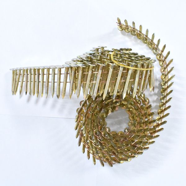 .120'' Shank Diameter Coil Roofing Nails With Corrosion Resistant Coating