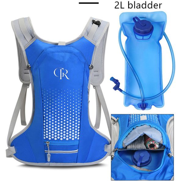 Custom Sports Waterproof Cycling Backpack With Helmet Cover Hydration Pack Bag