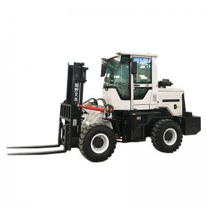 Buy cheap Small Port Handling Equipments , 4wd 3 To 5 Ton Off - Road Hydraulic Forklift Truck Diesel Machines product
