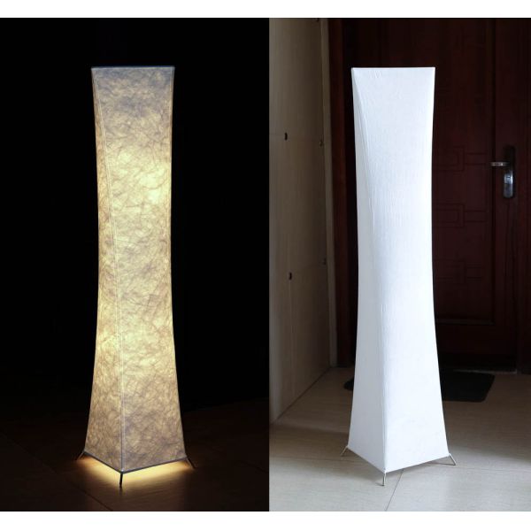 Soft LED Adjustable Floor Lamp For Living Room Nordic Minimalist Fabric Shade