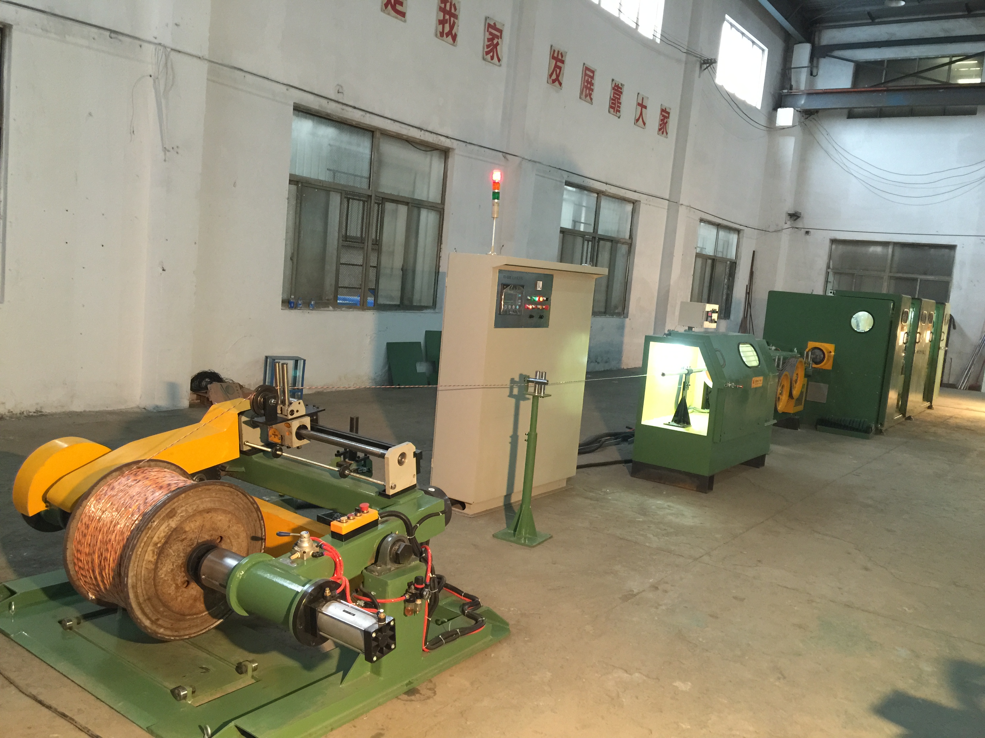 Sky Blue Double Twist Bunching Machine 650Rpm Rotating Speed Equipment