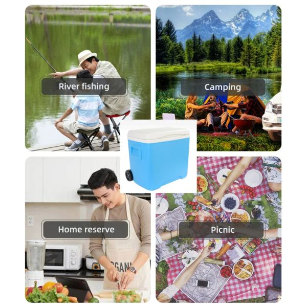 Portable Cooler Box Cold Chain Transportation Outdoor Camping Function