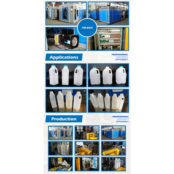 Toggle Type Liquid Food Bottles Production Extrusion Blow Moulding Machine for Milk Bottle