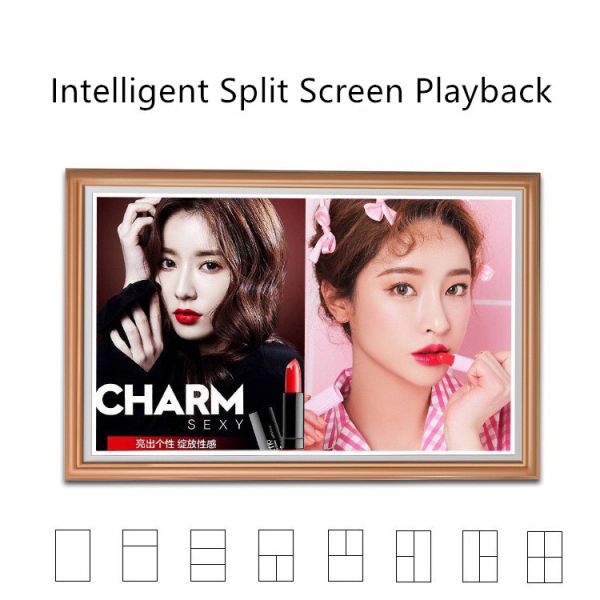 21.5 Inch Art Wooden Wifi Digital Photo Frame HD1920*1080 Resolution App Upload