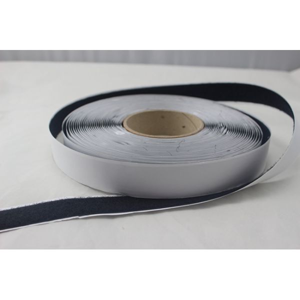 Industrial Strength 6 Inch Hook And Loop Fastener Tape Black With Glued