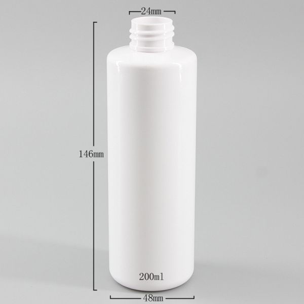 Screen Printing 200ml 7oz Round Cosmetic Lotion Bottle