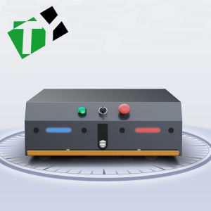 Buy cheap 0-40°C Environment AGV Automated Guided Vehicle Trackless Transfer Cart with Battery Power Source product