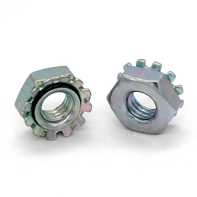 Aluminum 700N Hex Head Nuts M54 Serrated Flange Lock Nut