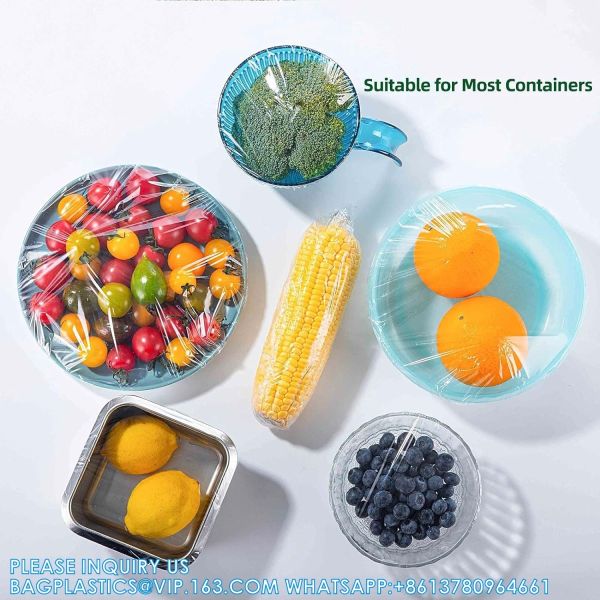 100% Compostable Kitchen Cling Wrap Biodegradable Corn PLA Food Film Roll With Slide Cutter