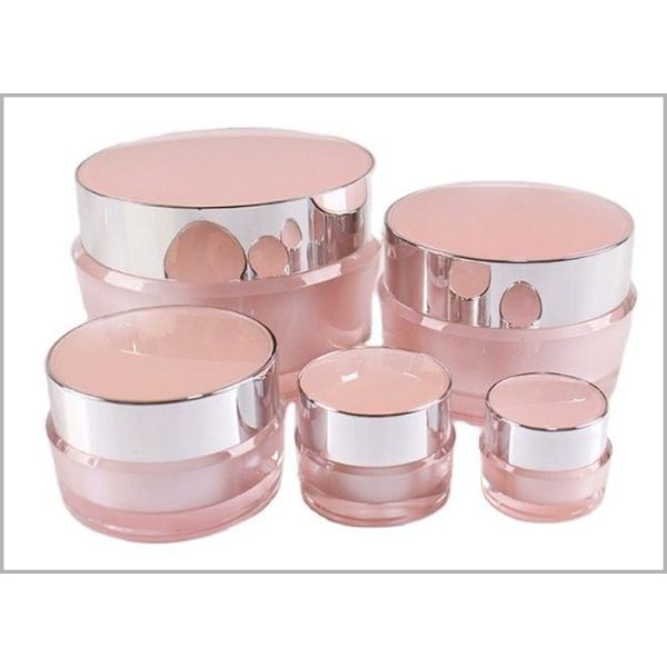 Customized Pink Luxury 5g Cream Jar For Empty Cosmetic Packaging