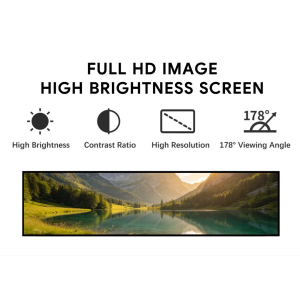Ultra Wide Stretched Bar LCD Display Shelf Edge Digital Signage Android WiFi Screen Smart Media Player Monitor OEM