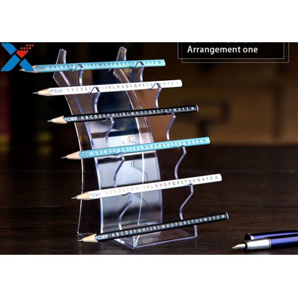 Eyebrow Pencil Clear Acrylic Display Stands Acrylic Pen Holder Display Stand