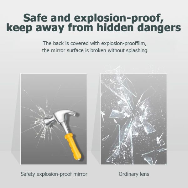 3200K Round Backlit LED Mirror Customized Smart Touch LED Mirror Silver