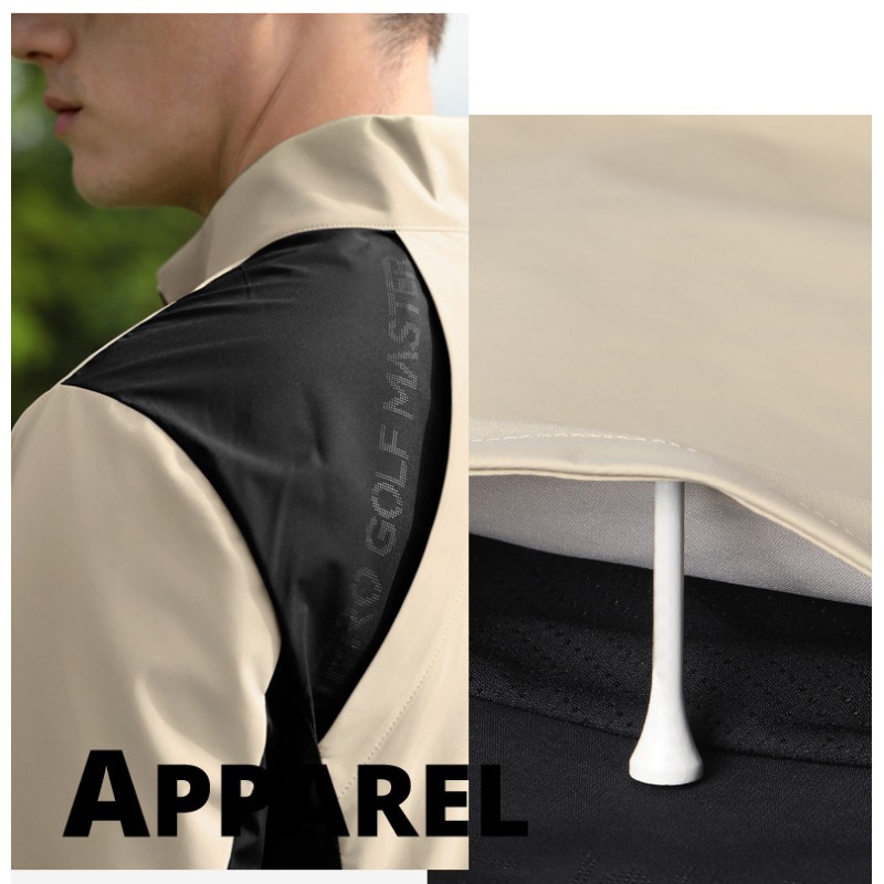Men's Lightweight Polyester Golf Jacket OEM Custom Sport Outerwear Item