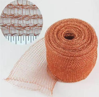 Premium Copper Wire Mesh Double Round Knitted Wire Mesh