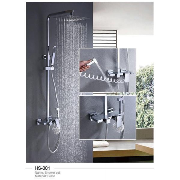 Brushed Bathroom Vessel Faucet Deck Mounted Bathroom Water Tap