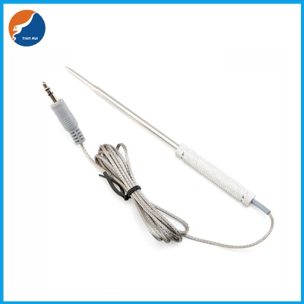 Food Grade SS304 Probe BBQ Temperature Sensor With Aluminum Handle
