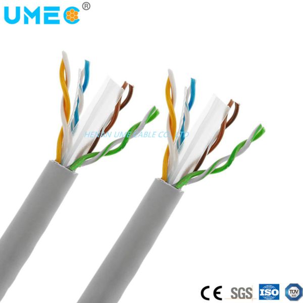 CCA Cu CAT6 UTP Twisted Indoor Network Cable Network Cable CAT6 UTP CCA/Cu Cable