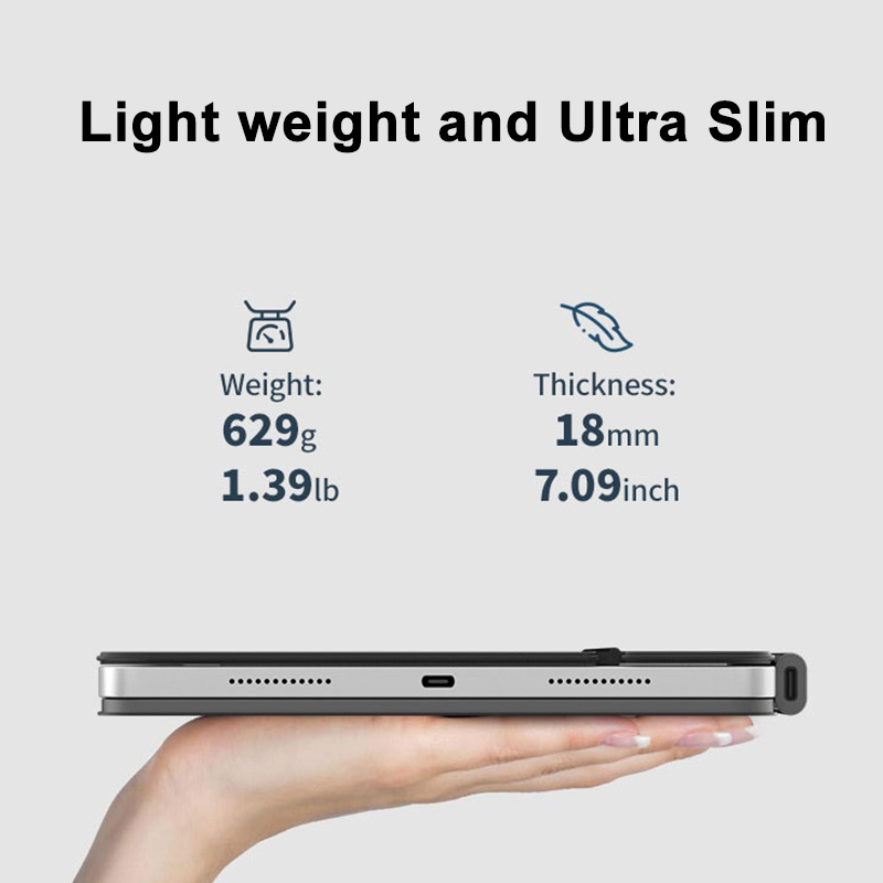 Wholesale Magnetic Keyboard Lightweight Ultra-Thin Design 7 Colors Backlight Multi-Touch Panel Support Voice Input