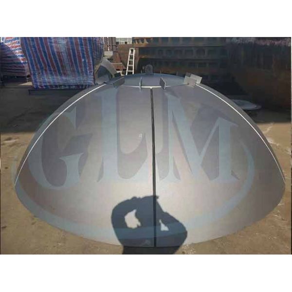 Carbon Steel Hemispherical Dish Bottom Head , Hot Pressing Hemispherical Vessel Tank Head