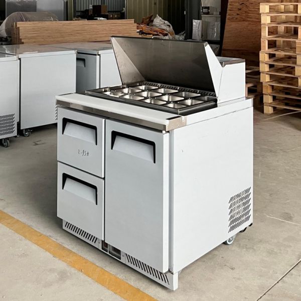 Under Counter Sandwich Prep Table Refrigerator With Drawers CE Approved